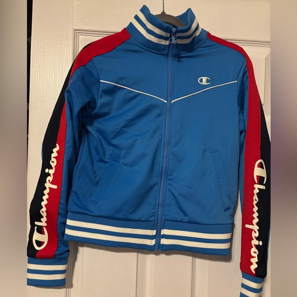 Champion Blue and Red Athletic Jacket - Picture 1 of 3
